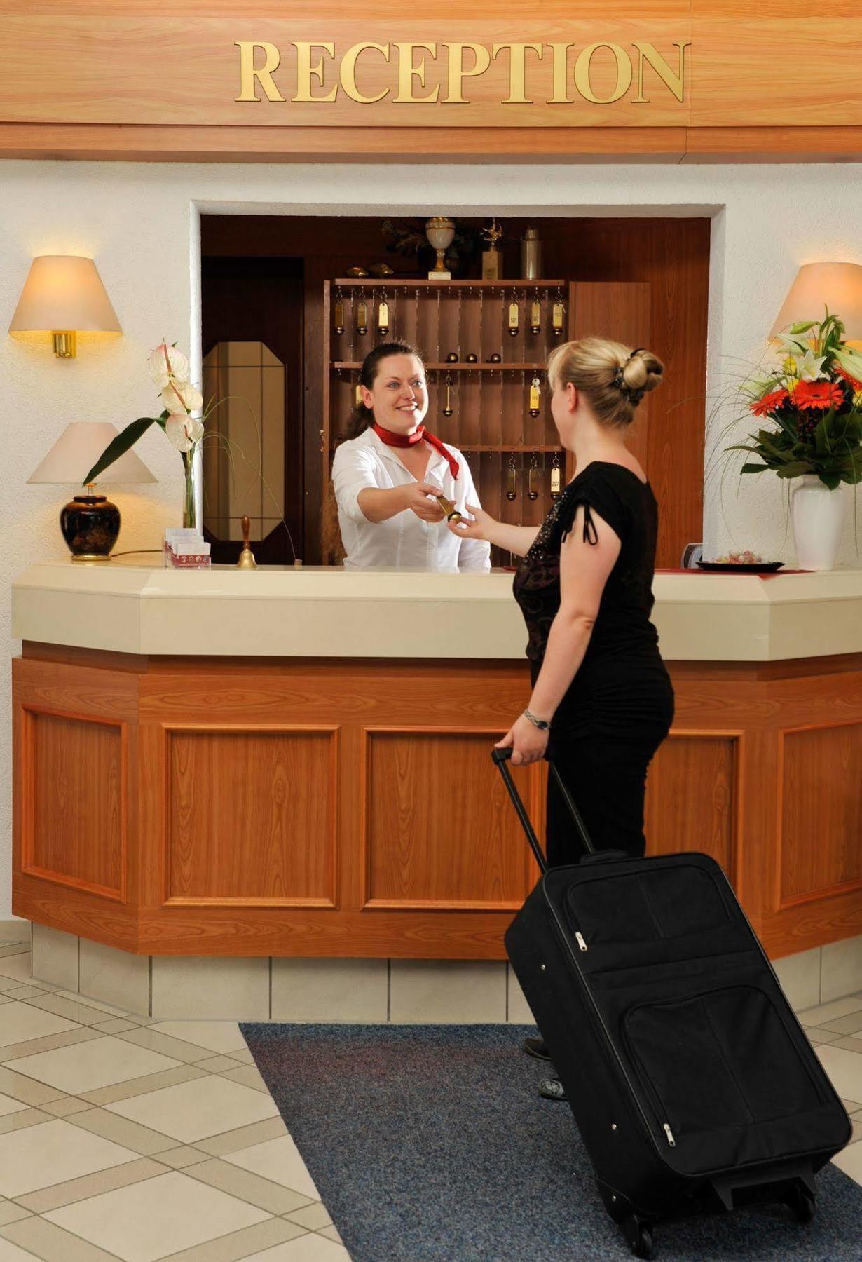 Hotel Weisser Schwan Erfurt Beltér fotó